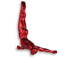 World Art Petit Plongeur Sculpture En Résine, Multicolore, 28x28x9 Cm