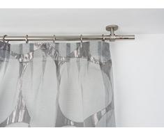Tringle Ã rideaux: Ã 20 mm, L. 180 cm. avec tappo chic en acier satinÃ© - complet