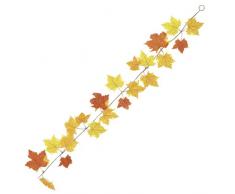 Euro Palms 82501886 Automne Guirlande 180 cm, Jaune