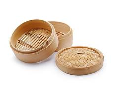 CHIO Cuiseur Ã Vapeur, Bambou, Beige, 18 cm, 3 PiÃ¨ces