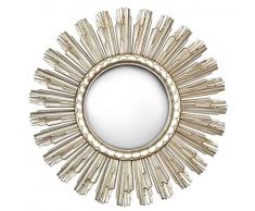 Innova M07946 Miroir Mural DiamÃ¨tre Verre, rÃ©sine moulÃ©e, Champagne, 90 x 90 x 3 cm