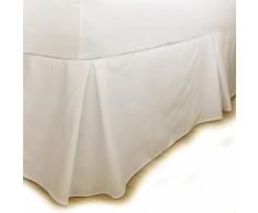 Charlotte Thomas Tour de lit en Percale uni CrÃ¨me 2 Personnes