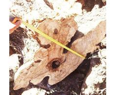 Olive Wood Lustre en Bois dolivier Fabriqué à partir de Seulement 1 pièce de tranches de Grain/Naturel