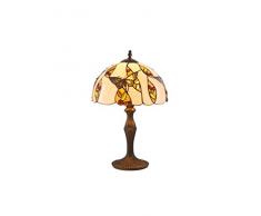 interfan Table Tiffany Butterfly moyenne E27, Multicolore