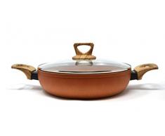 Casserole Baja Amercook Terracotta avec couvercle 26 cm