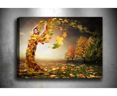 Bonamaison Peinture sur toile, multicolore, 30 x 40 cm - ConÃ§u et fabriquÃ© en Turquie