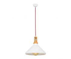 Homemania Lampe à suspension élégante en métal pour salon, cuisine, chambre, bureau, taille unique Blanc