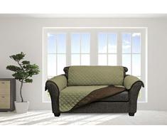 Quick Fit Jameson Housse de Chaise rÃ©versible impermÃ©able, ArgentÃ©/Noir, 50x37x35CM