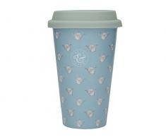 Creative Tops Mug de Voyage, Porcelaine, Bleu, 10Â x 10Â x 15Â cm
