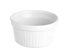 Excelsa Grand Four Ramequin Prairie, céramique, Blanc 15x15x7 cm Bianco
