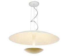 Brilliant 94434/65, plafonniers, métal, 42 W, G9, Blanc/Or, 55 x 55 x 142 cm