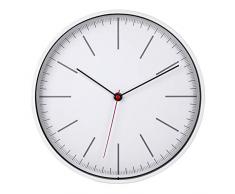 TFA-Dostmann Horloge Murale analogique en Verre et Plastique Blanc 280 x 37 x 280 mm