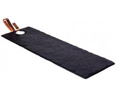 The Just Slate Company rectangulaire à Suspendre Planche de Service avec du Cuivre Crochet