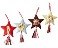 OmniReselling Lot de 3 étoiles en Peluche de Noël