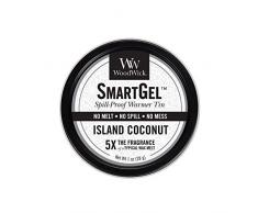 WoodWick SmartGel coupelle parfumée pour diffuseur, sans flamme et sans risque de renversement, Noix de coco des îles