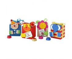 Mopec WB641 Lot de 8 Crayons Ã Papier Motif Personnages du Cirque Assortiment de 4Â modÃ¨les avec 4Â chocolats