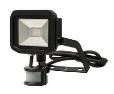 luceco lfsp6b130 de lUE A +, Spot Projecteur à LED avec détecteur de mouvement, aluminium, 8 watts, Noir, 12,5 x 6,2 x 13,5 cm