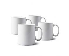 WM Bartleet & â¿Sons 1750 TSET79 Lot de 4 tasses en porcelaine Extra Large Blanc