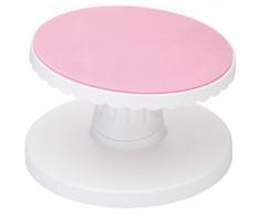 Kitchen Craft SDITILTTABLE Décoration de Gâteaux Plateau Tournant, Porcelaine, Multicolore, 9 x 12 x 16 cm