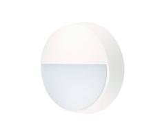 LYO Applique murale ronde/Demi Lune avec capteur intÃ©grÃ©, 14Â W, blanc, 21.5Â x 8Â cm