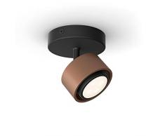 Philips myLiving Spot ferano LED Couleur Bronze en métal, 4,3 W et 430 lumens par spot équivalent à 37 W en incandescence, lumière Blanche CHAUDE