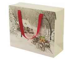 Villa dEste Home Tivoli Xmas enveloppe Grand, Papier, Multicolore, 31Â x 12Â x 26Â cm