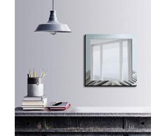 Bonamaison DÃ©coration Murale Impression sur Miroir EncadrÃ© sur Toile, Dimensions: 50 x 50 Cm - ConÃ§u et fabriquÃ© en Turquie