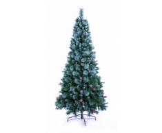 Festive 1,8 m Sapin de Noël Artificiel Virginia givré avec Baies et Arbre