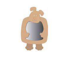 GÃ©nÃ©rique Country Love Crafts Cadre en Bois avec Miroir en Forme de Chien Marron Clair