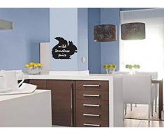 LÃnea Hogar Deco Blackboard ardilla Adhésif Tableau Noir Sticker Autocollant 31 x 45, 45 cm x 45 cm Design écureuil