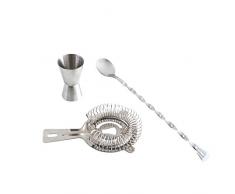 Quid Mi Bar Set 3 piÃ¨ces avec cuillÃ¨re, doseur et passoire