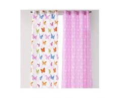 Sansa Kids Papillon Rideau Oeillets 8435447220346, algodón-poliéster, Unique, Individuel, 75 x 60 x 34 cm