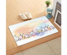 Bonamaison Paillasson dÃ©coratif Multicolore 40 x 70 cm