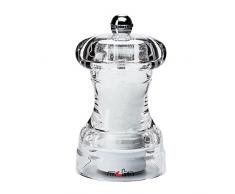 Moha Rondo Moulin à Sel, Acrylique/INOX/Céramique, Transparent, 6 x 6 x 10,5 cm