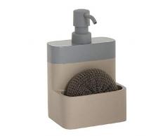 Dcasa Savon avec éponge, distributeurs intégrés sur Le Plan de Travail, Tapis, Accessoires pour Baignoire, décoration de la Maison, Unisexe, Adulte, Couleur Unique