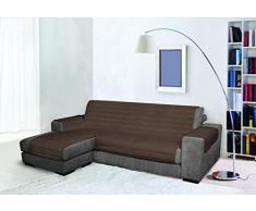 Trendy Waterproof housse de canapé Double-face avec chaiselongue, Marron, 240cm