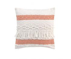 COTON dintérieur Coussin, Orange, 40 x 40 CM