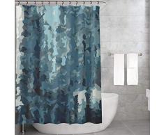 Bonamaison Rideau de Douche en Polyester Multicolore 155 x 220 cm