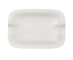 Villeroy & Boch Pasta Passion Assiettes à lasagne - Porcelaine Premium - Blanc - 32,5 x 22,4 x3,8 cm - Pack de 2