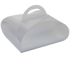 Martellato Emballage Plastique avec Plateau alvÃ©olaire, 210Â x 250Â x 160Â mm, Transparent/Blanc