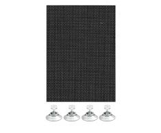 Gardinia, Store enrouleur occultant, Opaque, Comprenant 4 ventouses, Noir, 40 x 80 cm (L x H)