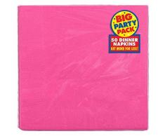 amscan Lot de Grandes Serviettes de Table Big Party, 40Â cm 2Â Plis, Rose Clair