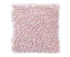 Dutch Decor Coussin Udeno 45x45 cm Rose - Coussins Déco - Oreiller Décoratif - Déhoussable - Zippé