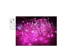 Fomax Guirlande Clignotante extérieure 120 LED Roses 6m