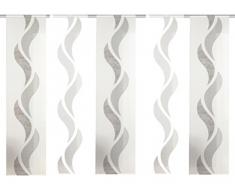 Home Fashion 095972â4007Â Micro-Ondes Panneau Coulissant Set, Plastique, Marron, 245Â x 60Â cm