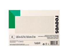 Reeves Tableau Peinture AcryliqueÂ âÂ A3Â âÂ Lot de 5, Autre, Multicolore, A5