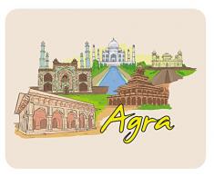 m. kern Tapis de Souris Agra Indien