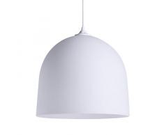 Luminaire Loft Givré, suspension Verre, 60 W, blanc, ø 30 x H 30 cm