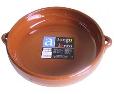 A Fuego Lento A Mijoteuse Sauteuse bombÃ©e Four avec poignÃ©es, Argile, Miel, 28. cm