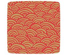 Caspari 12513SP Lulus Rainbow Paquet de 8 Assiettes Dessert, Non-BÃ¢ton, Rouge, 21 x 21 x 0,02 cm